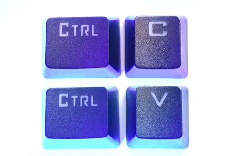 Computer keyboard pad ,copy paste concept Stock Photos