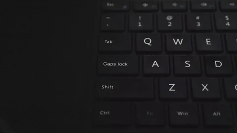 Computer Keyboard - pan from left to right Stock Footage 103904048