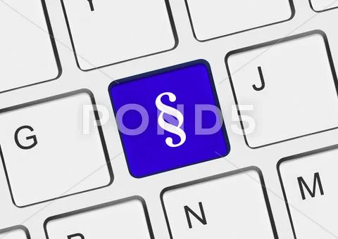 Computer keyboard with paragraph key Stock Photos