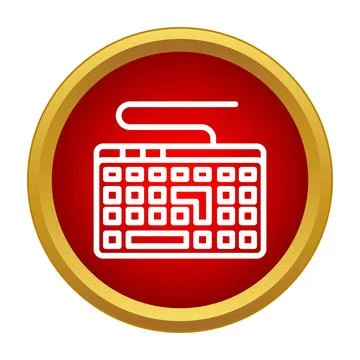 Computer keyboard peripheral device technology icon Stock-Illustration
