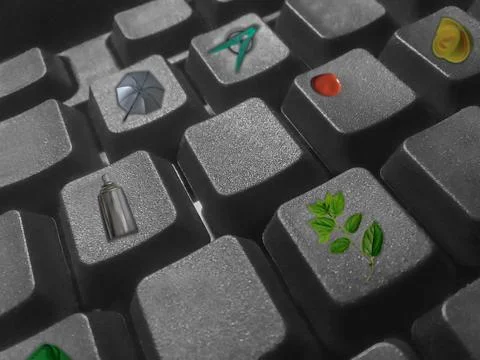 Computer keyboard Stock Photos