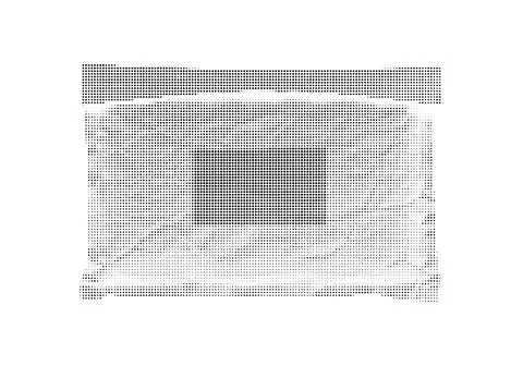 Computer keyboard with pixelated keys. Stock Illustration