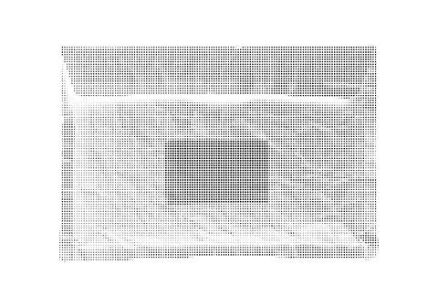 Computer keyboard with pixelated keys. Stock Illustration