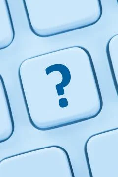 Computer keyboard question mark help symbol Stock Photos