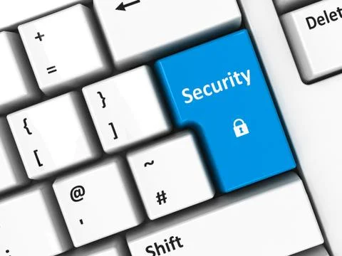 Computer keyboard security Stock Illustration