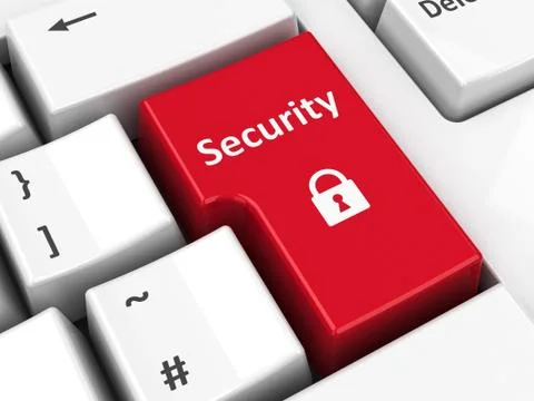 Computer keyboard security Stock Illustration