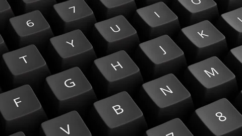 Computer keyboard self typing Stock Footage 248300197