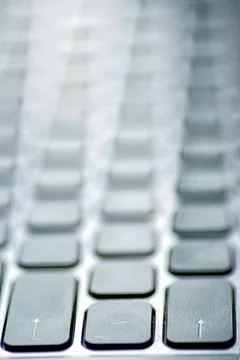 Computer Keyboard with Shallow Depth of Field Stock Photos