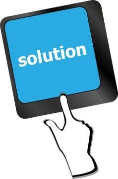 Computer keyboard with support key. business concept Stock Illustration