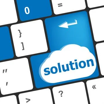 Computer keyboard with support key. business concept Stock Illustration