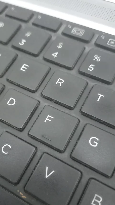 A computer keyboard taken from close up Video stock 336658570
