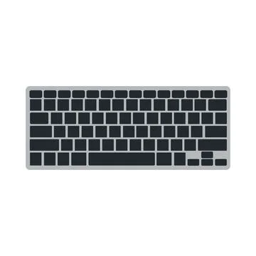 Computer keyboard technology vector illustration equipment with key and butto Stock Illustration