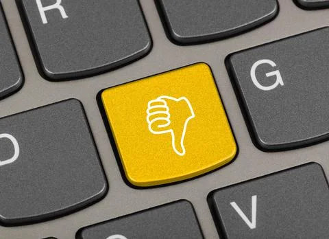 Computer keyboard with thumb key Stock Photos