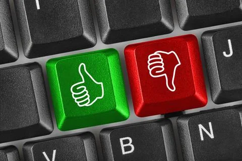 Computer keyboard with two gesturing hands Computer keyboard with two gest... Stock Photos