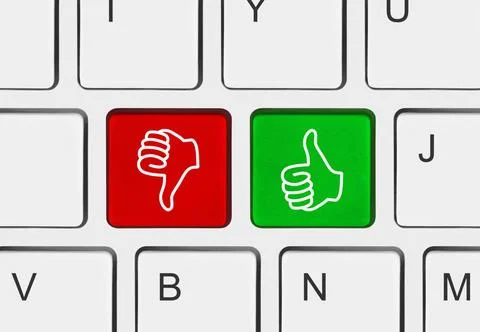 Computer keyboard with two gesturing hands Computer keyboard with two gest... Foto stock