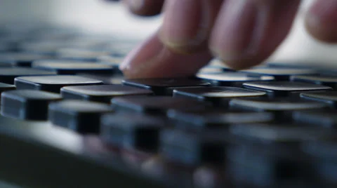 Computer keyboard typing (macro) Stock-Footage 39128975