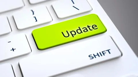 Computer keyboard update イラスト素材