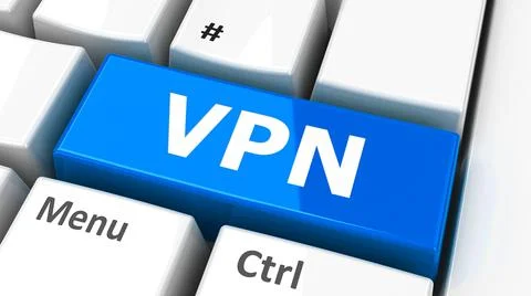 Computer keyboard VPN Stock Illustration