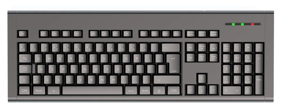 Computer Keyboard wireless Stock Illustration
