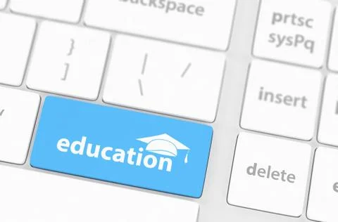 Computer keyboard with word Education Stock Illustration