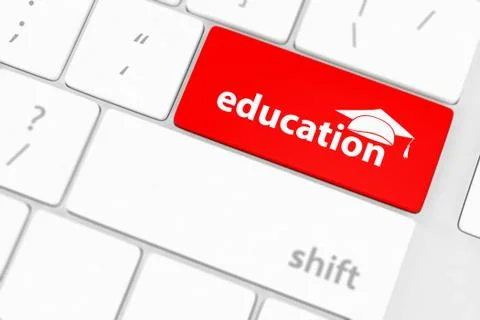 Computer keyboard with word Education 스톡 일러스트