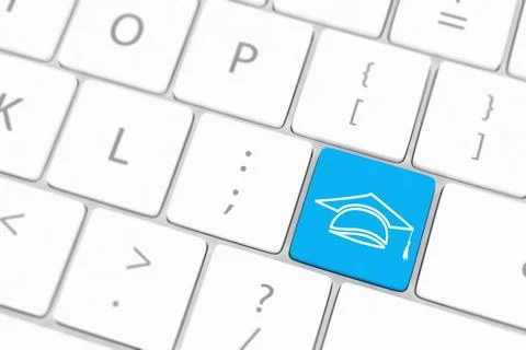 Computer keyboard with word Education 스톡 일러스트