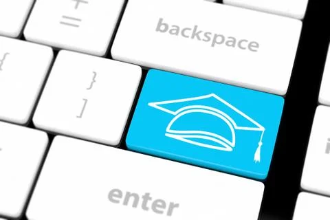Computer keyboard with word Education 스톡 일러스트