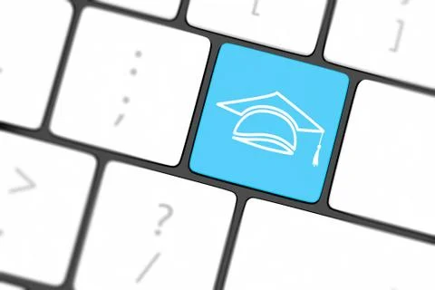 Computer keyboard with word Education Stock Illustration