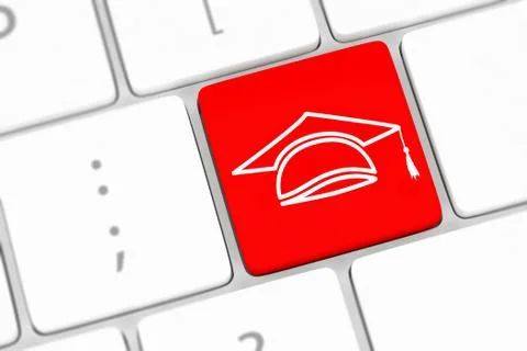 Computer keyboard with word Education 스톡 일러스트