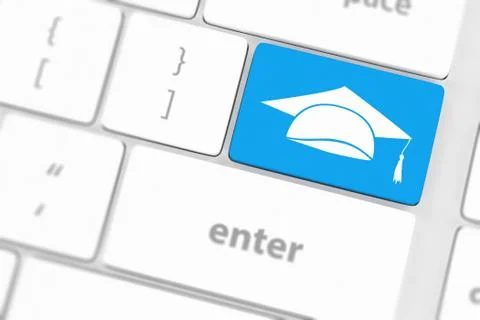 Computer keyboard with word education Stock-Illustration