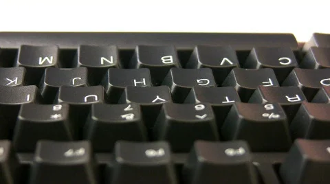 Computer Keyboarding Stock Footage 77318