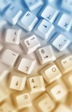 Computer keys 库存插图