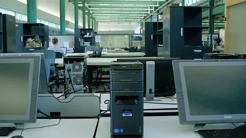 Computer Lab Stock Footage