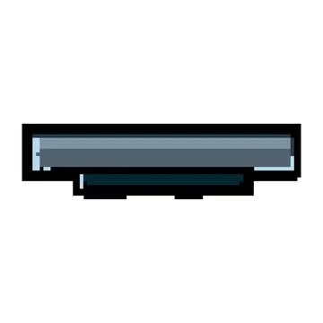 Computer laptop battery game pixel art vector illustration Stock Illustration