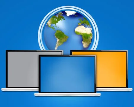 Computer laptop Stock Illustration