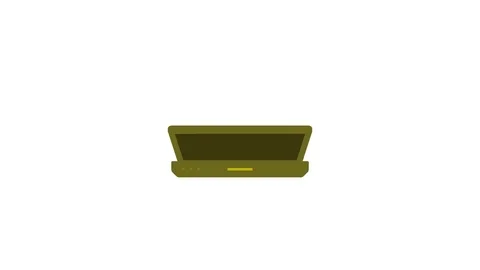 Computer laptop info graphic. Animation with alpha channel Stock Footage 70817019