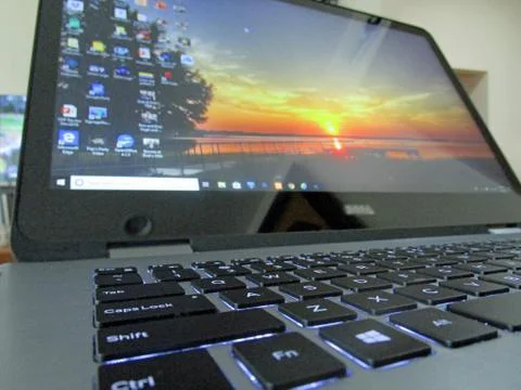 Computer-Laptop-Keyboard and Screen Stock Photos