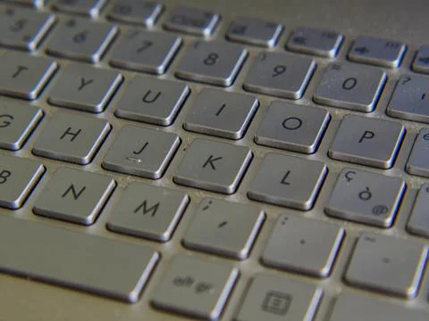 Computer laptop keyboard, key, pc Foto stock