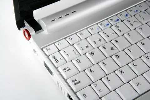 Computer laptop keywboard closeup macro Stock Photos