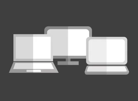 Computer laptop technology Illustrazione stock