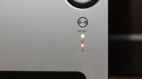 Computer lights flickering Stock Footage 22460785