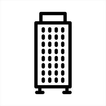 Computer line icon vector illustration isolated on white background Illustrazione stock