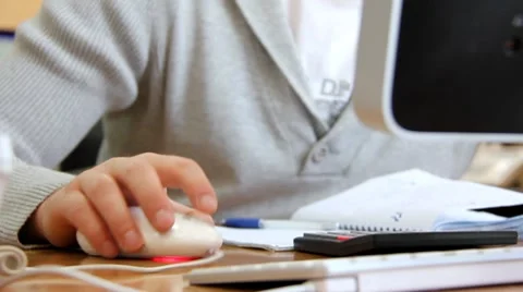 Computer literate operator. Timelapse 1080p Stock Footage 8506372