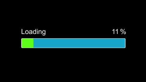 Computer loading bar animation 4 k 库存影片 98370610