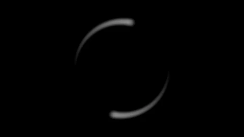 Computer loading icon spins on black background, 4k Stock Footage 123829187