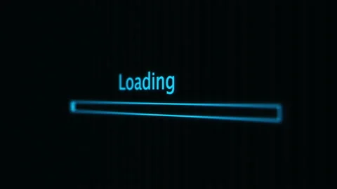 Computer Loading Progress Bar Screen | Stock Video | Pond5