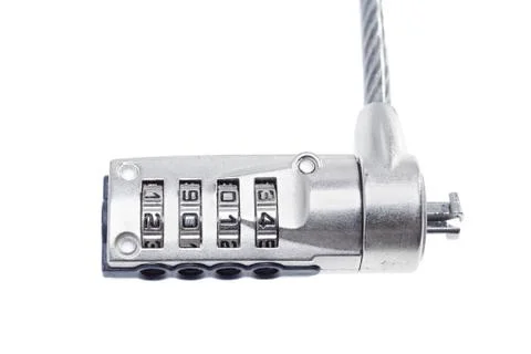 Computer lock. Stockfoto's