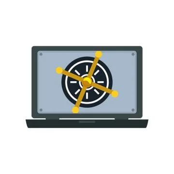 Computer lock security privacy Illustrazione stock