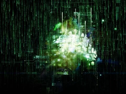 Computer Logic Illustrazione stock