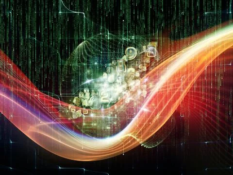 Computer Logic Illustrazione stock